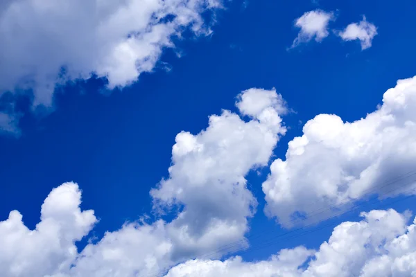 Beautiful blue-sky with clouds — Stock Photo, Image