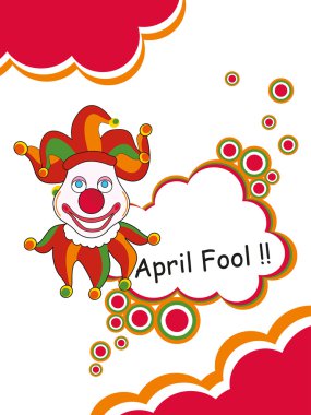 vector illustration for fools day clipart