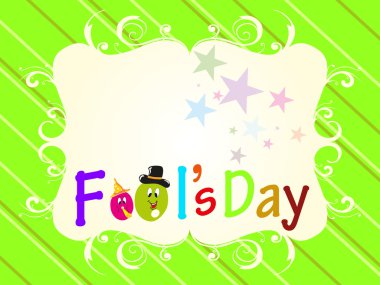 vector illustration for fools day clipart