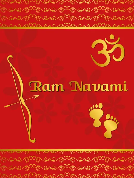 Ramnavami お祝いのための図 — ストックベクタ