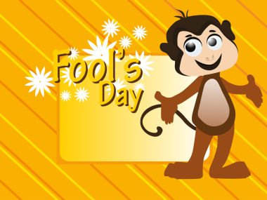 vector illustration for fools day clipart