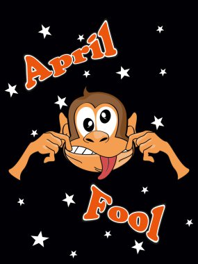 vector illustration for fools day clipart