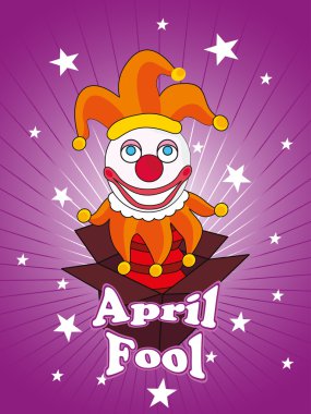 vector illustration for fools day clipart