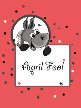 vector illustration for fools day clipart