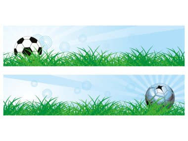 Rays, garden background with isolated football clipart