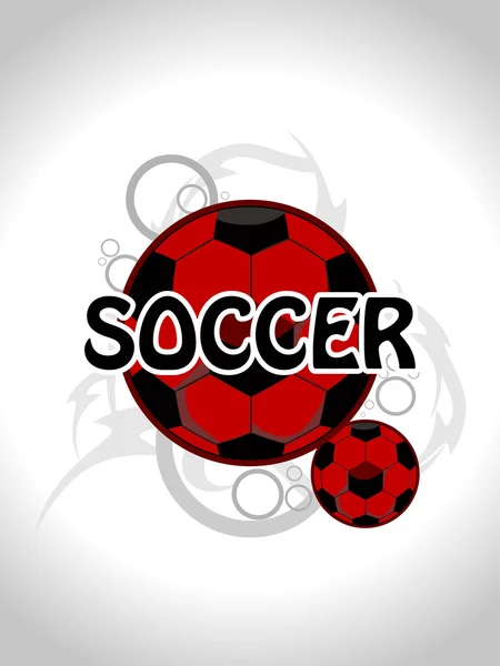Fond avec ensemble de soccer — Image vectorielle