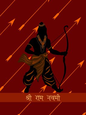 background with arrows, god rama silhouette clipart