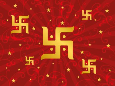 creative artwork background with swastika clipart