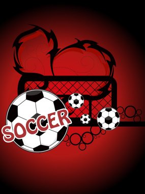 Futbolla soyut arkaplan