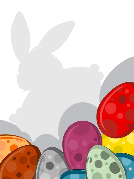 Carte de vœux pour la fête de Pâques — Image vectorielle