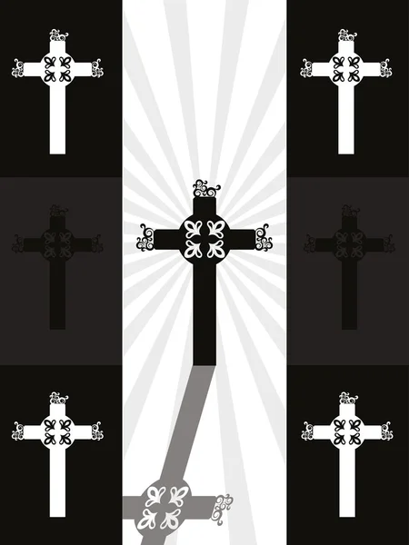 Background with jesus cross — Stock Vector