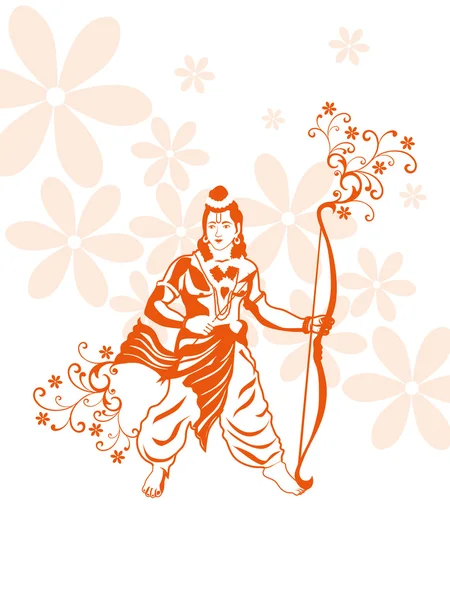 Ramnavami の神聖な概念の背景 — ストックベクタ