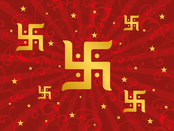 Fond d'oeuvre créative avec swastika — Image vectorielle