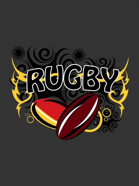 Artystyczny zbiór rugby piłka — Wektor stockowy