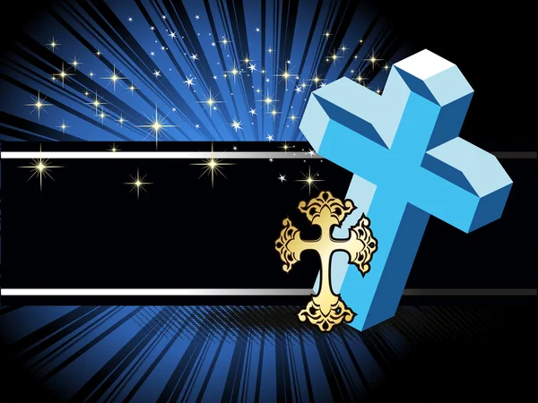 Fond avec croix du vendredi saint — Image vectorielle
