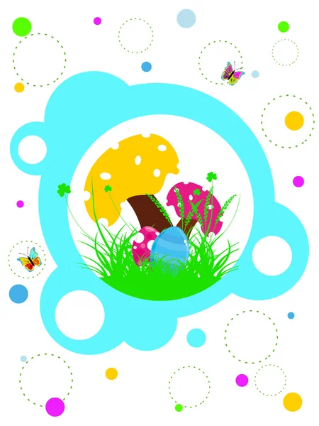 Hermoso concepto de ilustración para el día de Pascua — Archivo Imágenes Vectoriales