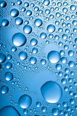 Blue water drops background clipart