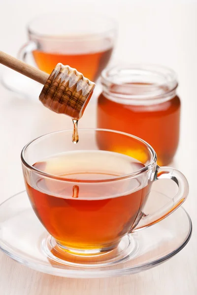 Herbata z miodem — Zdjęcie stockowe