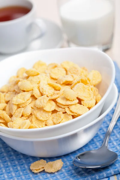 Cornflakes till frukost — Stockfoto