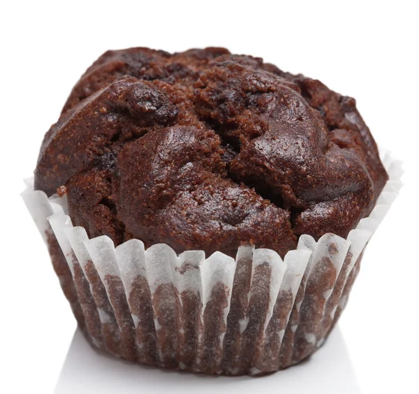 Muffin al cioccolato isolati — Foto Stock