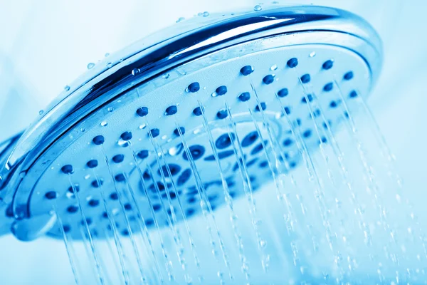 Синій душ — стокове фото