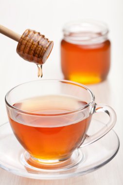 Tea with honey clipart
