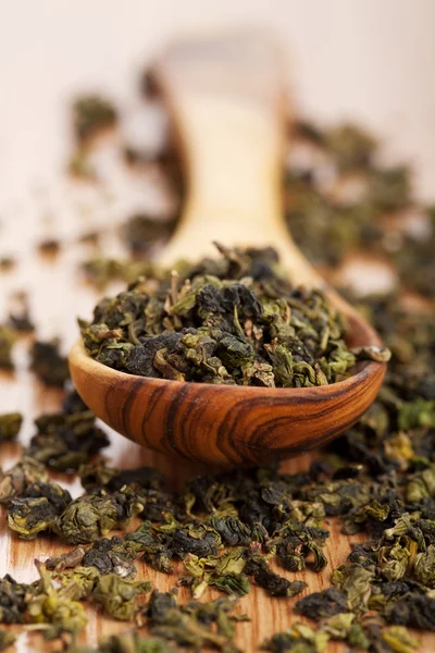 Száraz zöld tea — Stock Fotó
