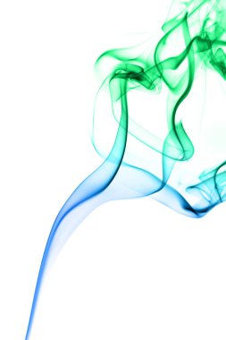 Colorful smoke isolated clipart