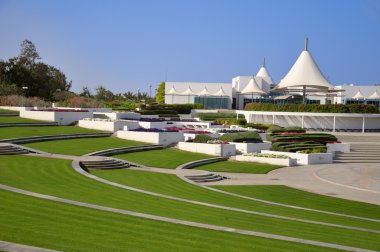 Dubai, Birleşik Arap Emirlikleri güzel park manzarası