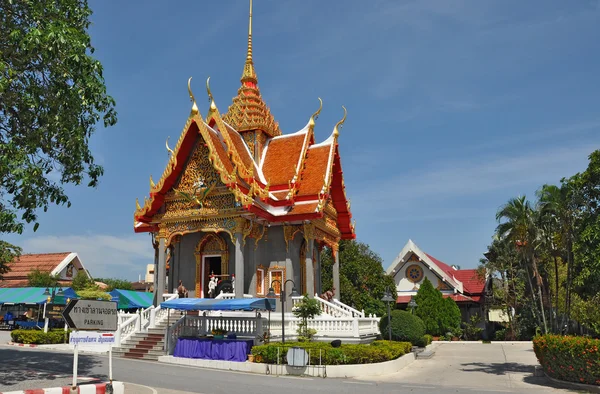 Traditionelle Architektur von Tempeln in Thailand lizenzfreie Stockbilder