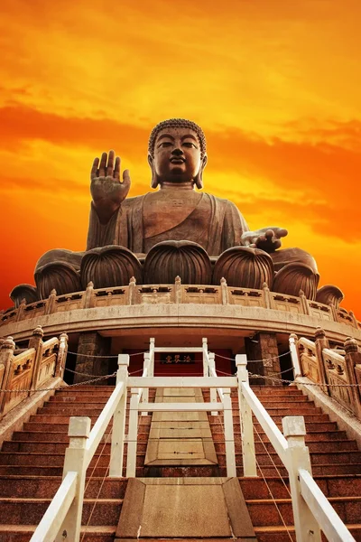 Tian Tan Buddha (Hong Kong, Lantau Island) — Fotografia de Stock