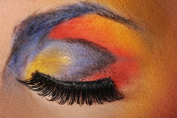 Make-up einer schönen Frau Auge — Stockfoto