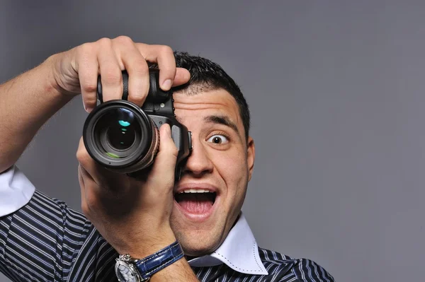 Photographer making a shot — Stock Photo, Image