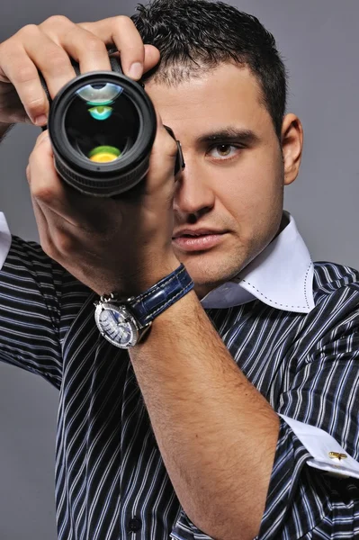 Photographer making a shot — Stock Photo, Image