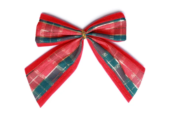 Christmas bow, isolated — Stock Photo, Image