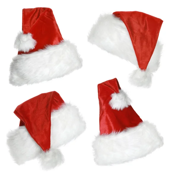 Christmas Hats on white background — Stock Photo, Image