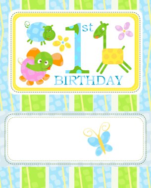 First birthday clipart