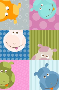 Animal background clipart