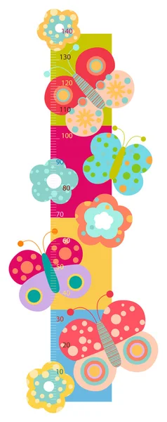 Height chart for kids — Stock Photo, Image