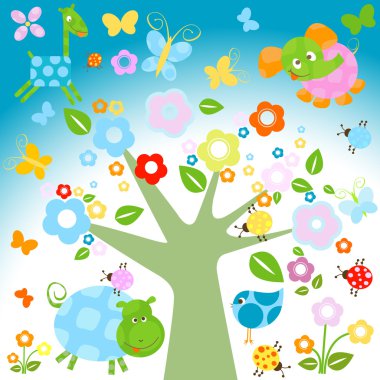 Nature background clipart