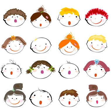 Happy kids clipart