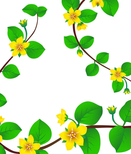 Floraison printanière — Image vectorielle