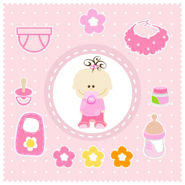 Γλυκό Κοριτσάκι — Διανυσματικό Αρχείο