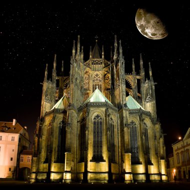 Saint Vitus' Cathedral in Prague clipart