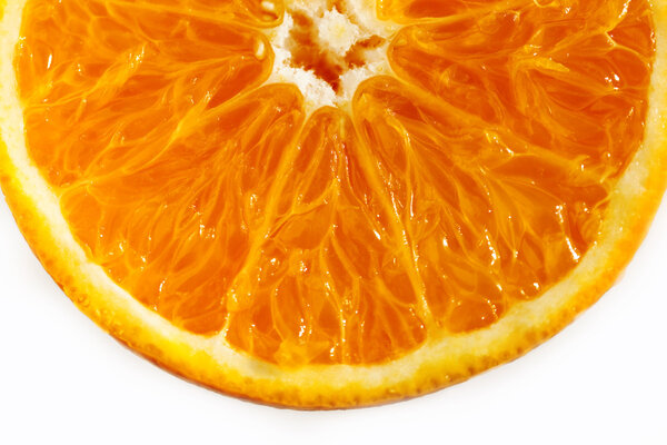 Ripe juicy orange, close up