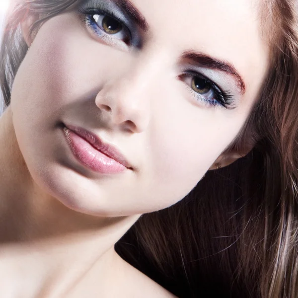 Vackra hälsa kvinna ansikte — Stockfoto