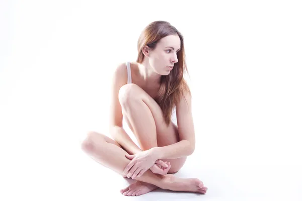Beautiful Health Woman Clean Purity Skin — Stock Photo, Image