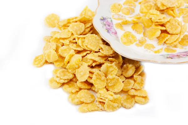 Corn flakes with milk — Stock Photo, Image