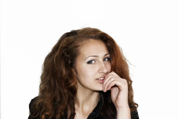 Seksi kadınlar güzel düz saç modeli ile — Stok fotoğraf