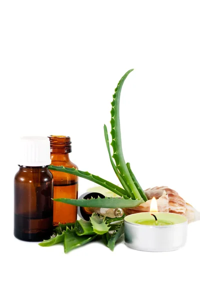 Aloe vera esenciální olej — Stock fotografie